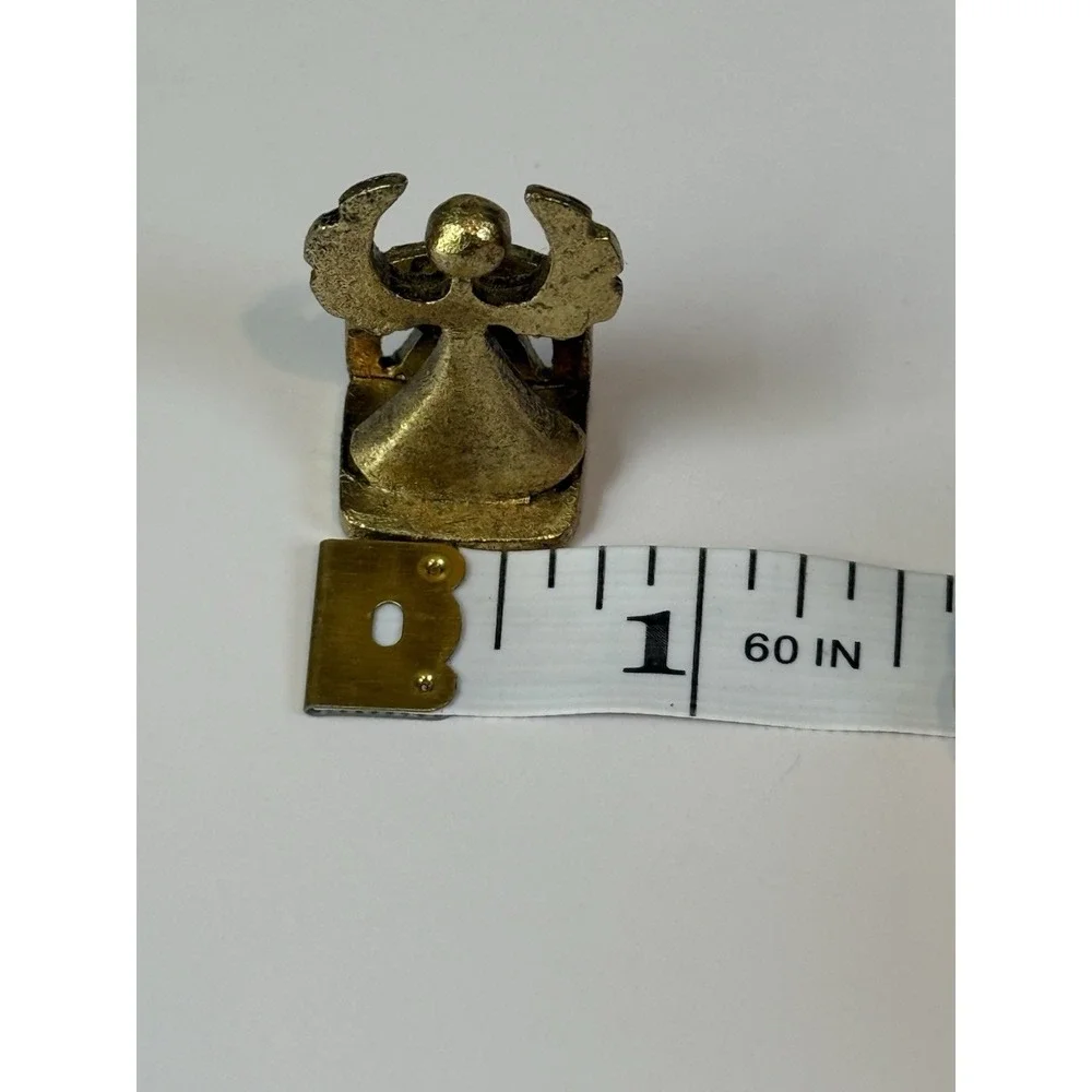 Vintage Metzke Designs Brass Angel Place Card Holders 1981 Set of 11